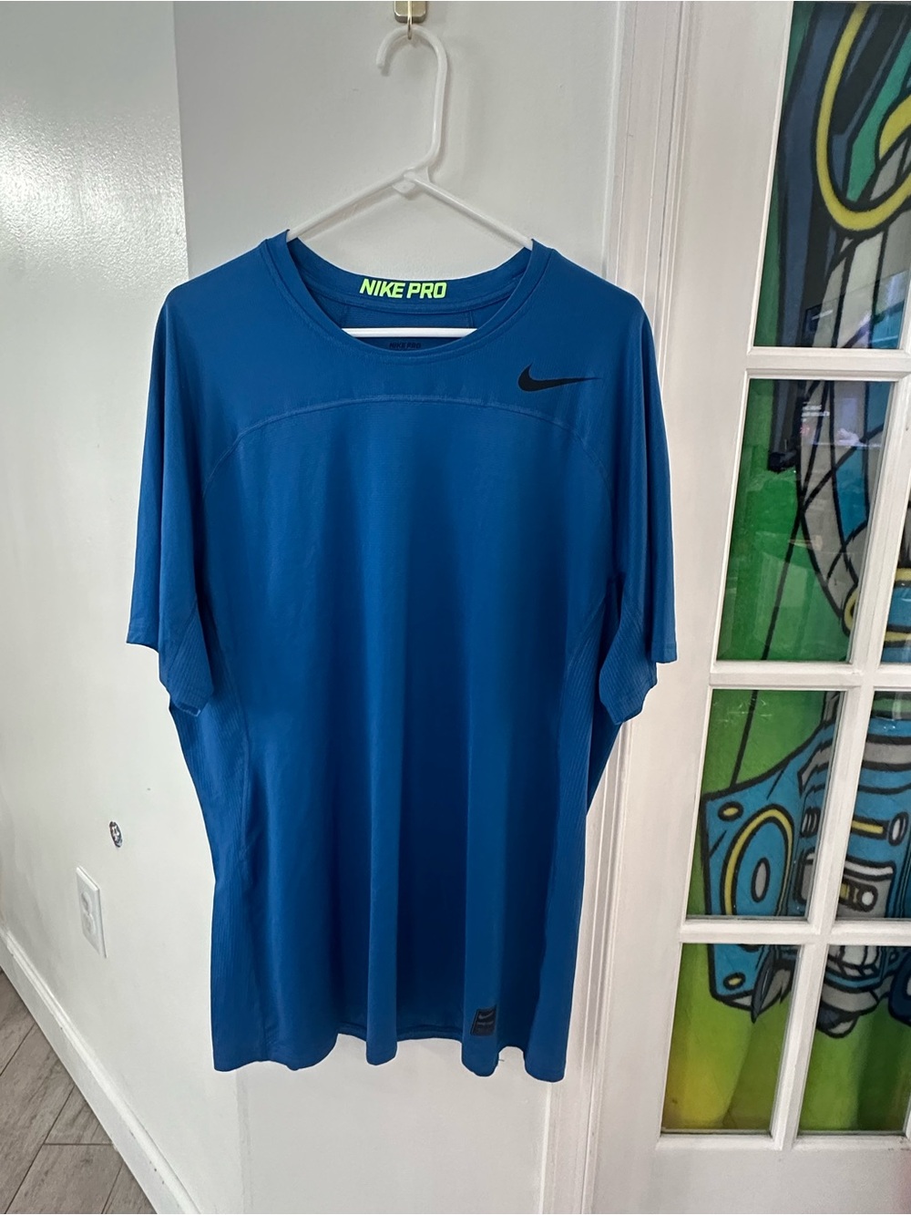 Nike Pro HyperCool Men’s Blue Performance Training Shirt